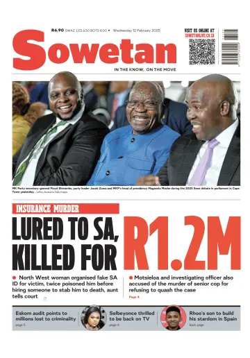 <p>SOWETAN</p>
 cover